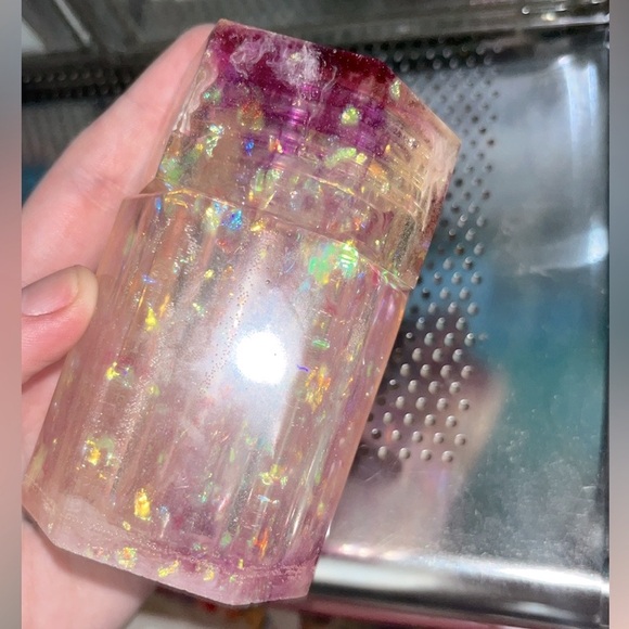 ✨🆕BN!Handmade Resin Art Purple & Holographic Glitter Jar w/Screw On Lid!✨ - Picture 3 of 15